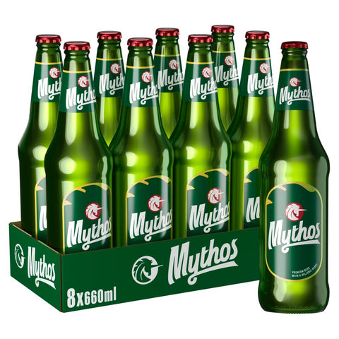 Mythos Hellenic Lager Beer 8x660ml Bottle