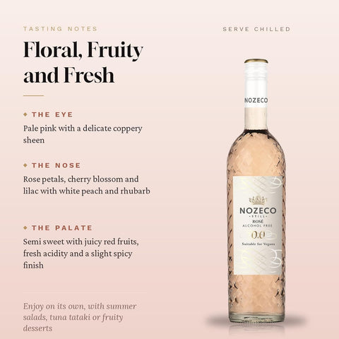 Nozeco Still Zero Rosé 75cl - Alcohol Free