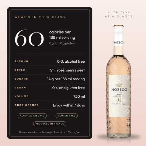 Nozeco Still Zero Rosé 75cl - Alcohol Free