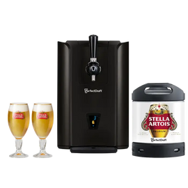 PerfectDraft PRO BLACK Stella Artois Beer Pump Dispenser Starter Bundle - Limited Edition