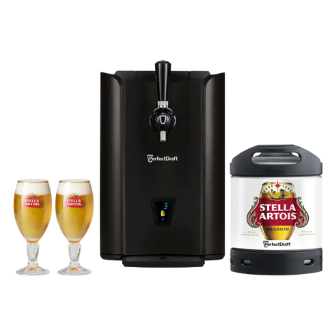 PerfectDraft PRO BLACK Stella Artois Beer Pump Dispenser Starter Bundle - Limited Edition