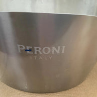 Peroni Large Stainless Steel Metal Ice Bucket / Bottle Cooler
