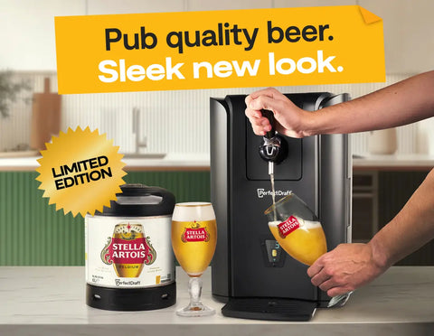 PerfectDraft PRO BLACK Stella Artois Beer Pump Dispenser Starter Bundle - Limited Edition