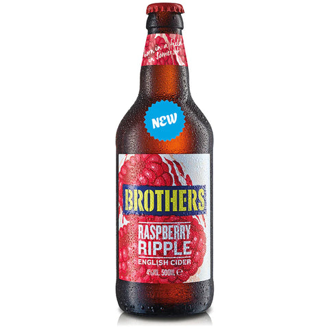 Brothers Raspberry Ripple English Cider 12 x 500ml - NEW