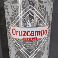Cruzcampo Nucleated Half Pint Glass - 10oz
