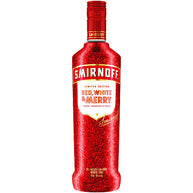 Smirnoff Red White and Merry Vodka 750ml - Limited Edition - Imported From USA - NEW