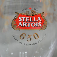 Stella Artois 650 Years Chalice Pint Glass CE 20oz / 568ml - Limited Edition