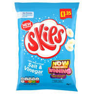 Skips Salt & Vinegar Crisps 16 x 45g, £1.35 PMP