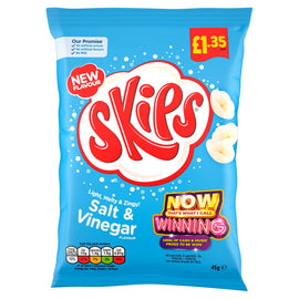Skips Salt & Vinegar Crisps 16 x 45g, £1.35 PMP