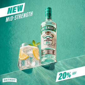 Smirnoff Mid Strength Spirit Drink 20% ABV 70cl