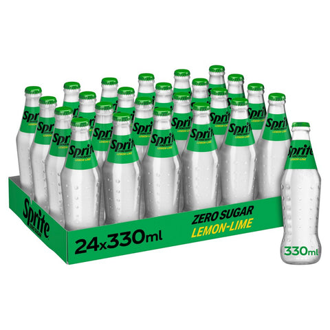 Sprite No Sugar Contour Glass Bottle 24x330ml