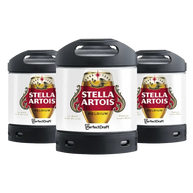 Stella Artois Perfect Serve Keg Pack 3 Kegs x 6lt