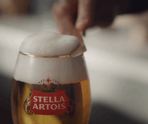 Stella Artois Gold Metal limited edition Beer Head Foam Skimmer