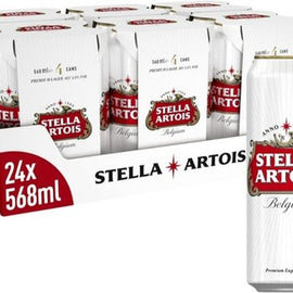 Stella Artois Lager Beer PINT Cans 24x568ml