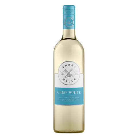Three Mills 5% ABV British Made Crisp White Wine 75cl