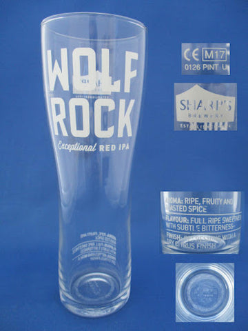 Sharp's Brewery Wolf Rock Pint Glass (161)