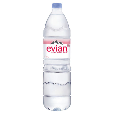 Evian Still Natural Mineral Water 8x1.5L