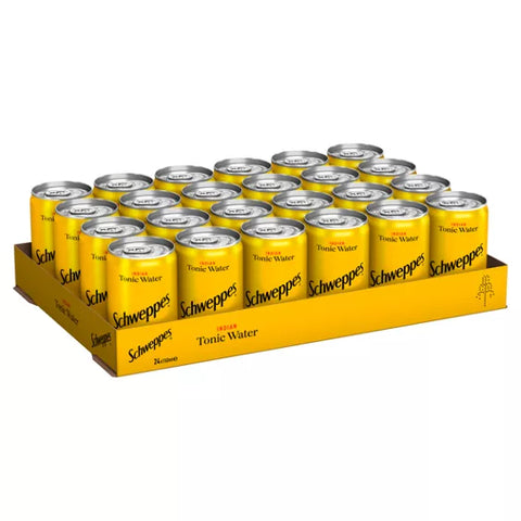 Schweppes Indian Tonic Water Mini Cans 24 x 150ml