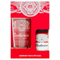 Budweiser Beer & Pint Glass Gift Set 330ml