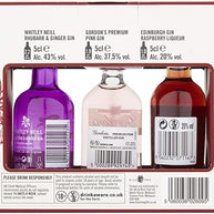 Flavoured Gin Selection 3x5cl Gift set (EG, Gordons, Whitley Neill)