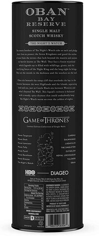 Oban Bay Reserve Scotch Whisky Game of Thrones Limited Edition 70cl