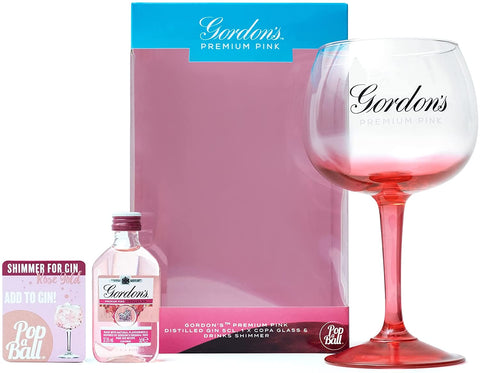 Gordon's Pink Copa, Shimmer & 5cl Gordon's Premium Pink Gin Gift Set