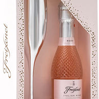 Freixenet Rose Sparkling Wine & Silver Flute Gift Set
