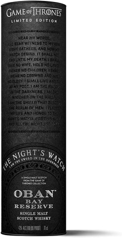 Oban Bay Reserve Scotch Whisky Game of Thrones Limited Edition 70cl