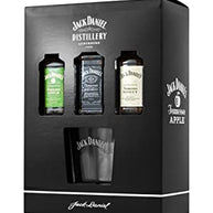 Jack Daniels Miniatures 3 x 5cl & Jack Daniels Glass Gift Set