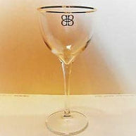 Baileys Tall Stem Balloon Gold Rim Glass