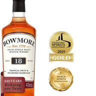 Bowmore 18 Year Old Islay Single Malt Scotch Whisky, 70 cl