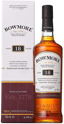 Bowmore 18 Year Old Islay Single Malt Scotch Whisky, 70 cl