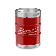 Budweiser Lager Keg - 50 Lt / 11Gall / 88 Pints
