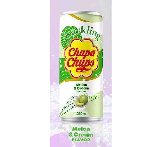 Chupa Chups Sparkling Melon & Cream Flavour Soda 25cl