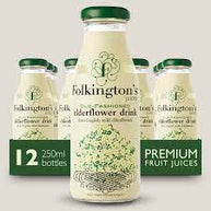 Folkington's Old Fashioned Elderflower Drink 12x 250ml