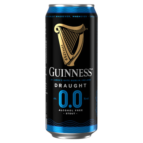 Guinness Draught 0.0 Alcohol Free Stout 24 x 440ml Cans