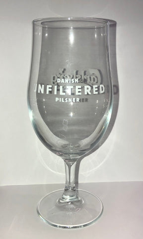 Carlsberg Unfiltered Stemmed Lager Pint Glass