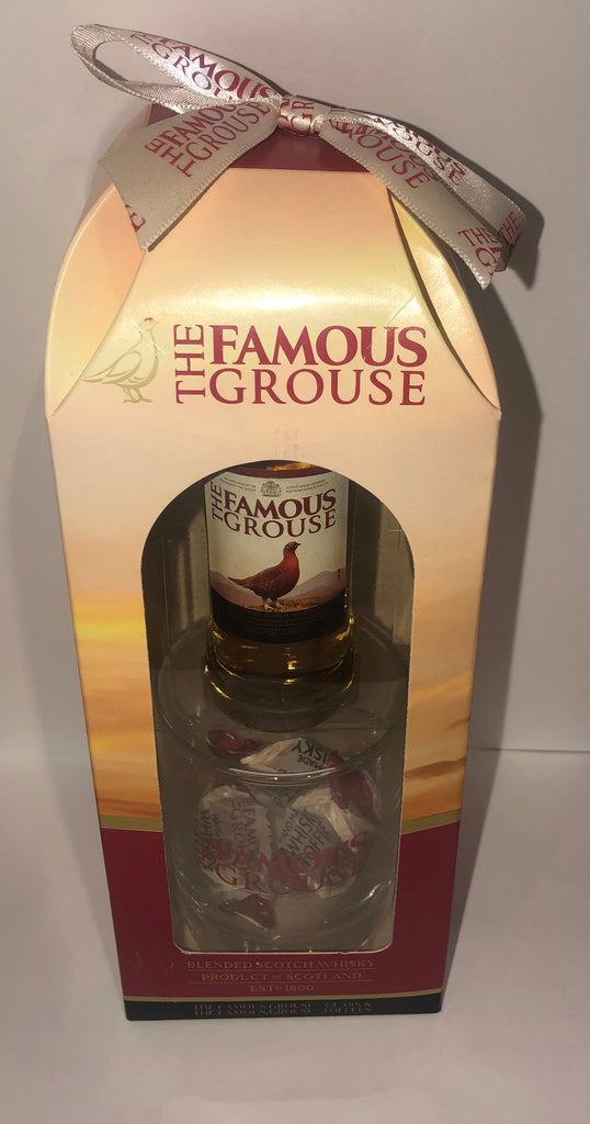 The Famous Grouse Mini, Truffles & Glass Gift Set