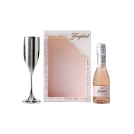 Freixenet Rose Sparkling Wine & Silver Flute Gift Set