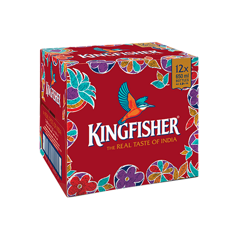 Kingfisher Beer 12x650ml Bottles