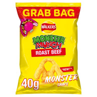 Walkers Monster Munch Roast Beef Snacks 35x40g