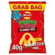Walkers Monster Munch Flamin' Hot Snacks 35x40g