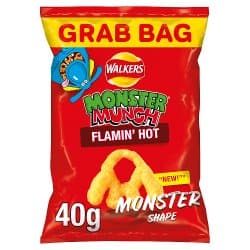 Walkers Monster Munch Flamin' Hot Snacks 30x40g