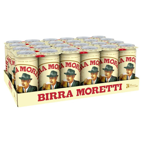 Birra Moretti Lager Beer 24 x 440ml Cans