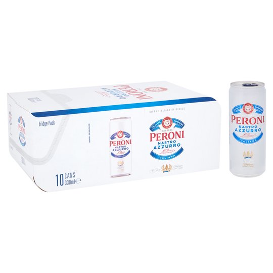 Buy Peroni Nastro Azzurro Beer Can 10 x 330ml Online 365 Drinks