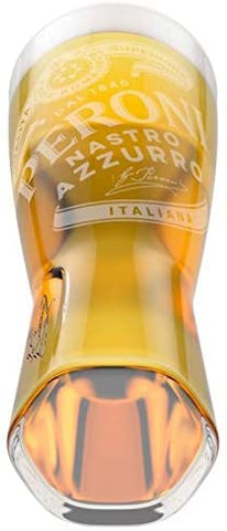 Peroni Toughened Pint Glass Embossed and Nucleated 20oz / 568ml