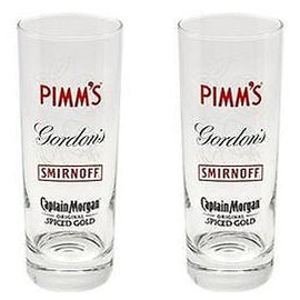 Multibranded Pimm's, Smirnoff, Gordon's, Captain Morgan's Spiced Highball Glass