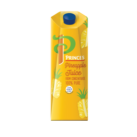 Princes 100% Pure Pineapple Juice 8 x 1L