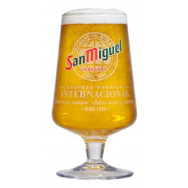 San Miguel Toughned Half Pint Chalice Glass 1/2 pt