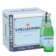 San Pellegrino Sparkling Natural Mineral Water Glass 750ml